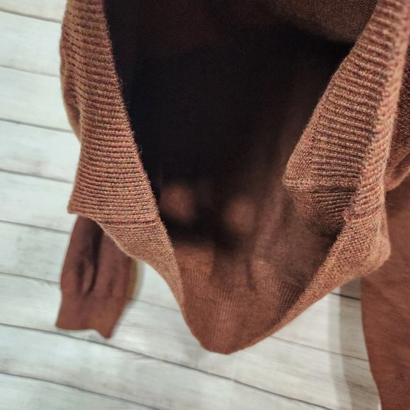 Viyella V-Neck Merino Wool Sweater Long Sleeve Brown Men's Size XXL - Picture 6 of 14